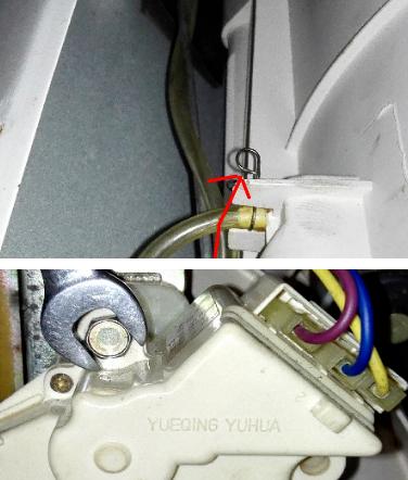 海尔洗衣机防撞安全吊杆开关安装教程