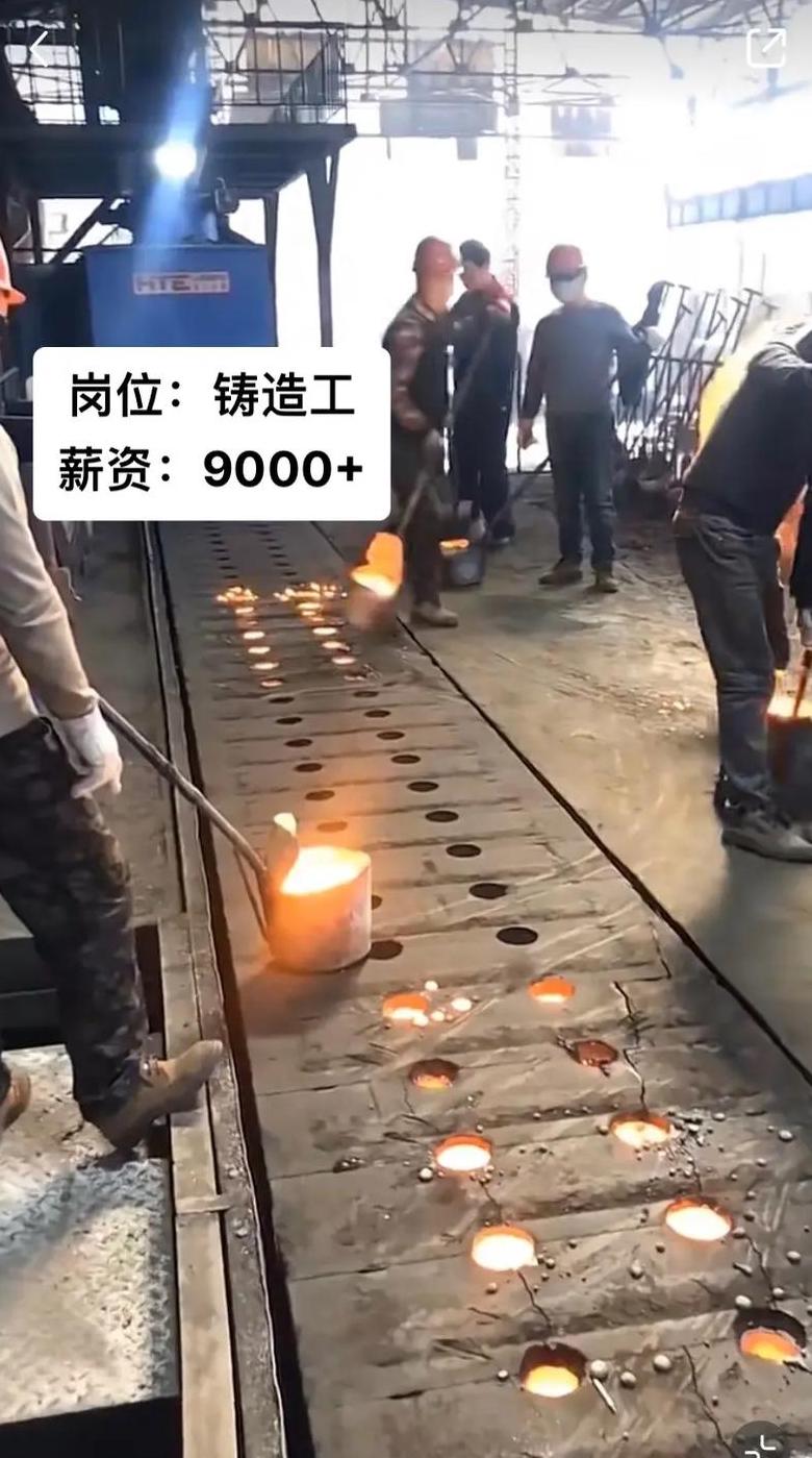 铸造工月薪行情一览