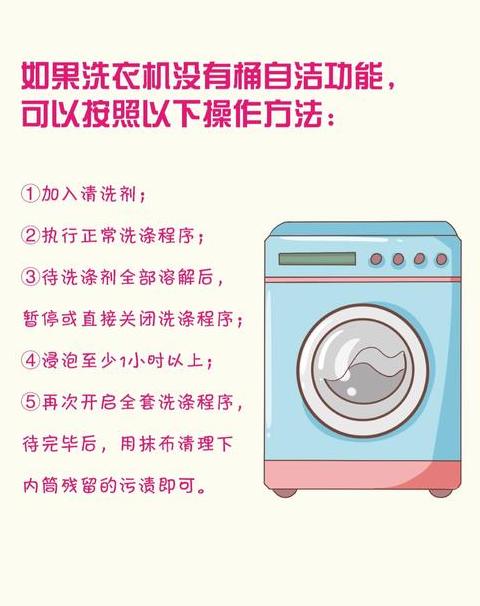 小天鹅/美的/滚筒洗衣机自清洁功能操作指南