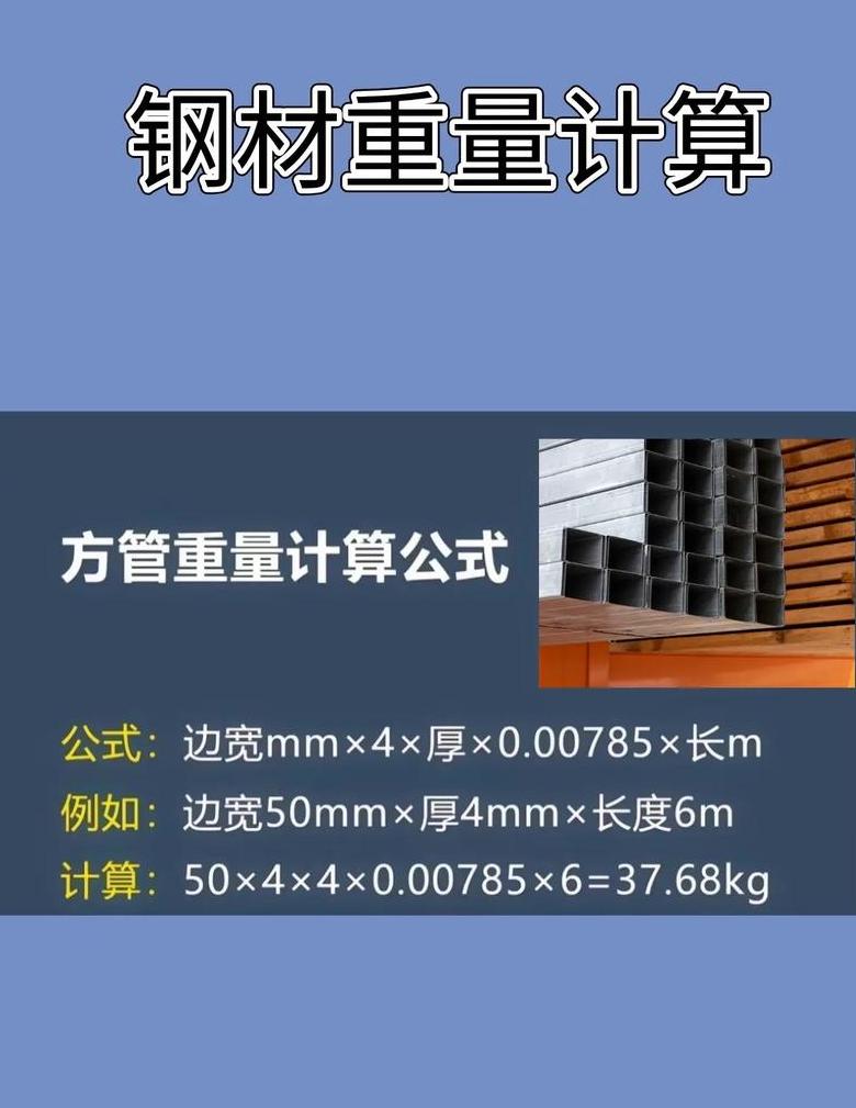 方管的计算公式重量计算公式