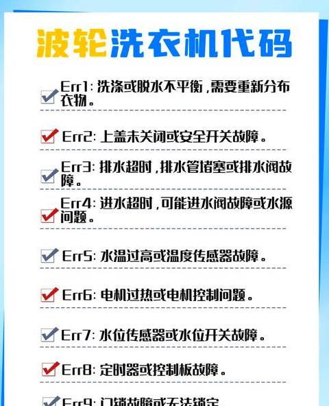滚筒洗衣机常见故障维修处理e2